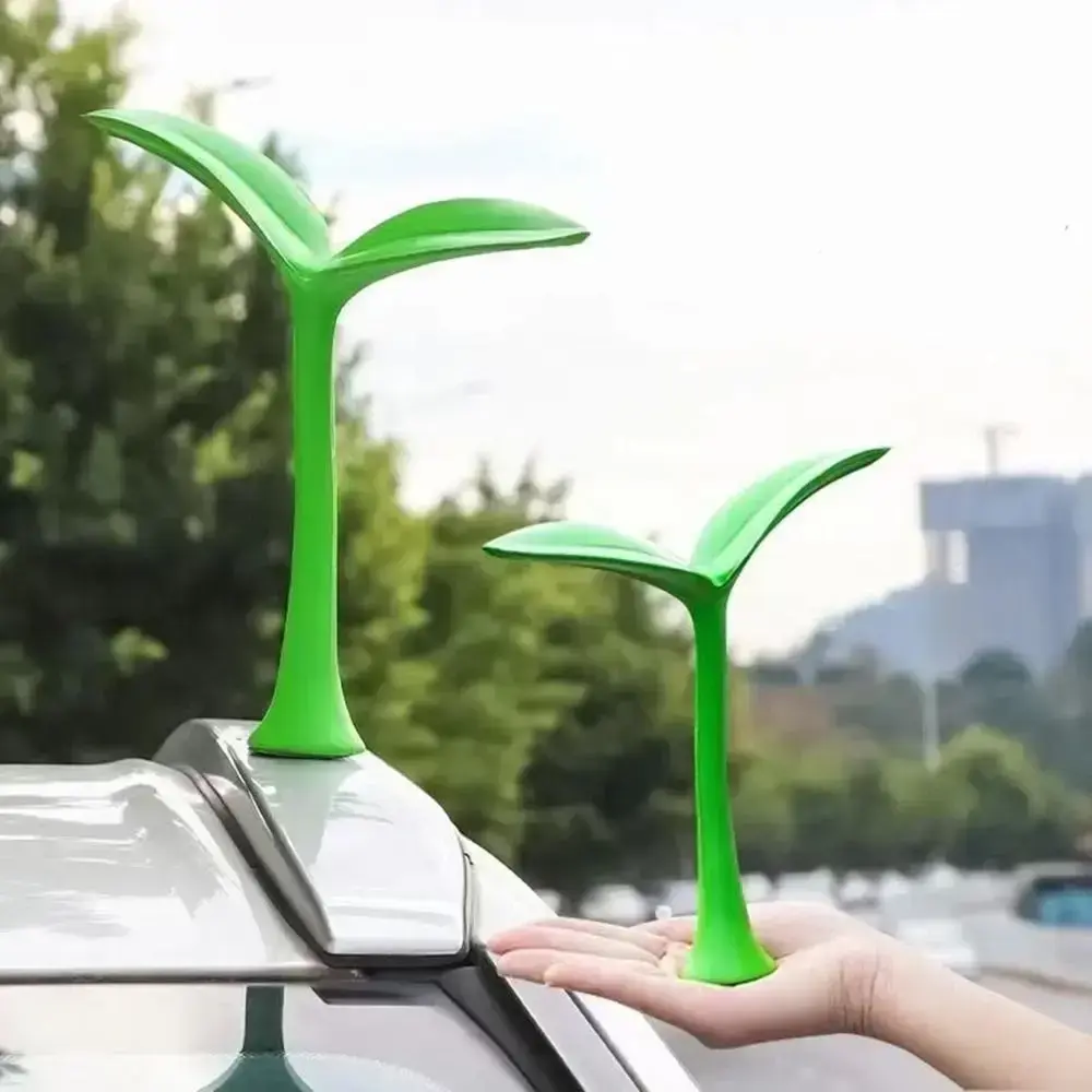 AUTO - Creative cartoon 3D tree sapling antennae decoration for car exterior accessories on the roof