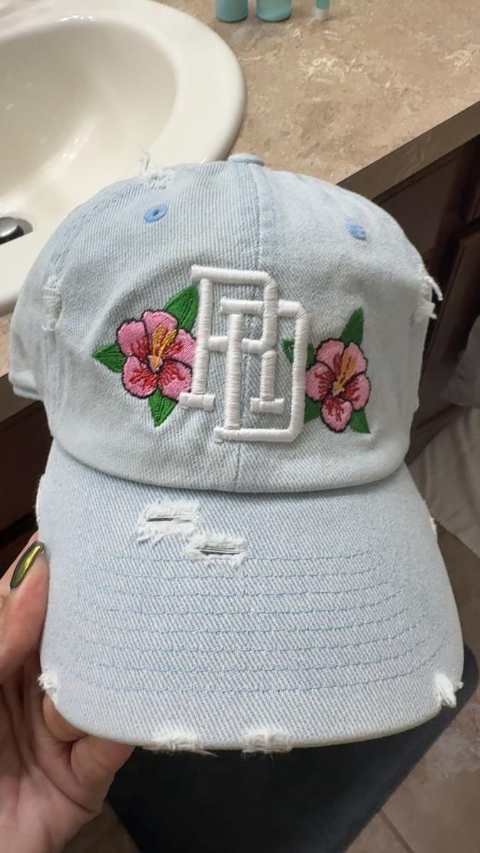 Item: Light Denim / Pink Flower