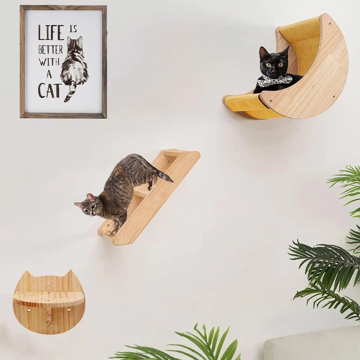 3pcs Cat Scratching Board, Cat Climbing Frame, Cat Scratching Post, Cat Furniture Supplies