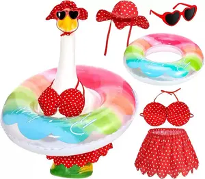Cross-border new product: Raincoat-style DIY toy, goose-shaped clothing, porch goose costume, yard goose decoration, festive outfit set.