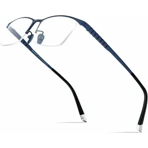 Titanium Glasses Frame for Men, Square Full Optical Eyeglasses F85641