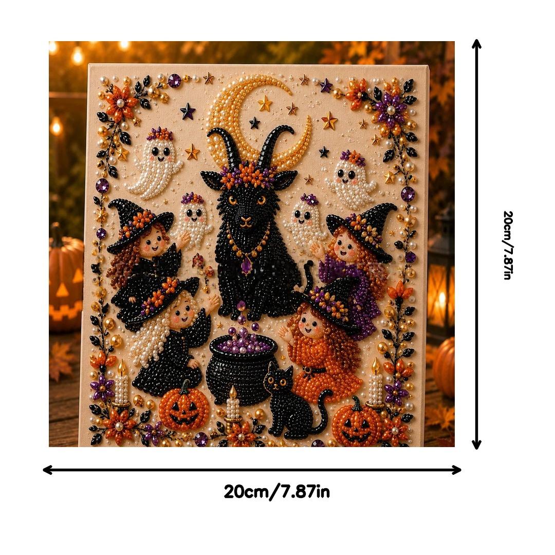 Halloween Pearl Art DIY Kit 3D bead mosaic craft fall home decor