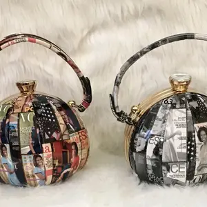 Make History Michelle Obama Handbag with Iconic Collage Design and Gold Tone Accents