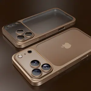 Phone Case - Suitable for Iphone17 Mobile Phone Case Frosted Electroplating PC Anti-Fall Apple 17Promax All-Inclusive Lens Film Protective Cover
