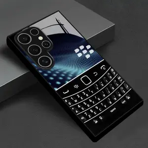Blackberry Full Keyboard Pattern Creative Design Protective Phone Case for Samsung S26-S20, Note Series, A-Series, Glass Material