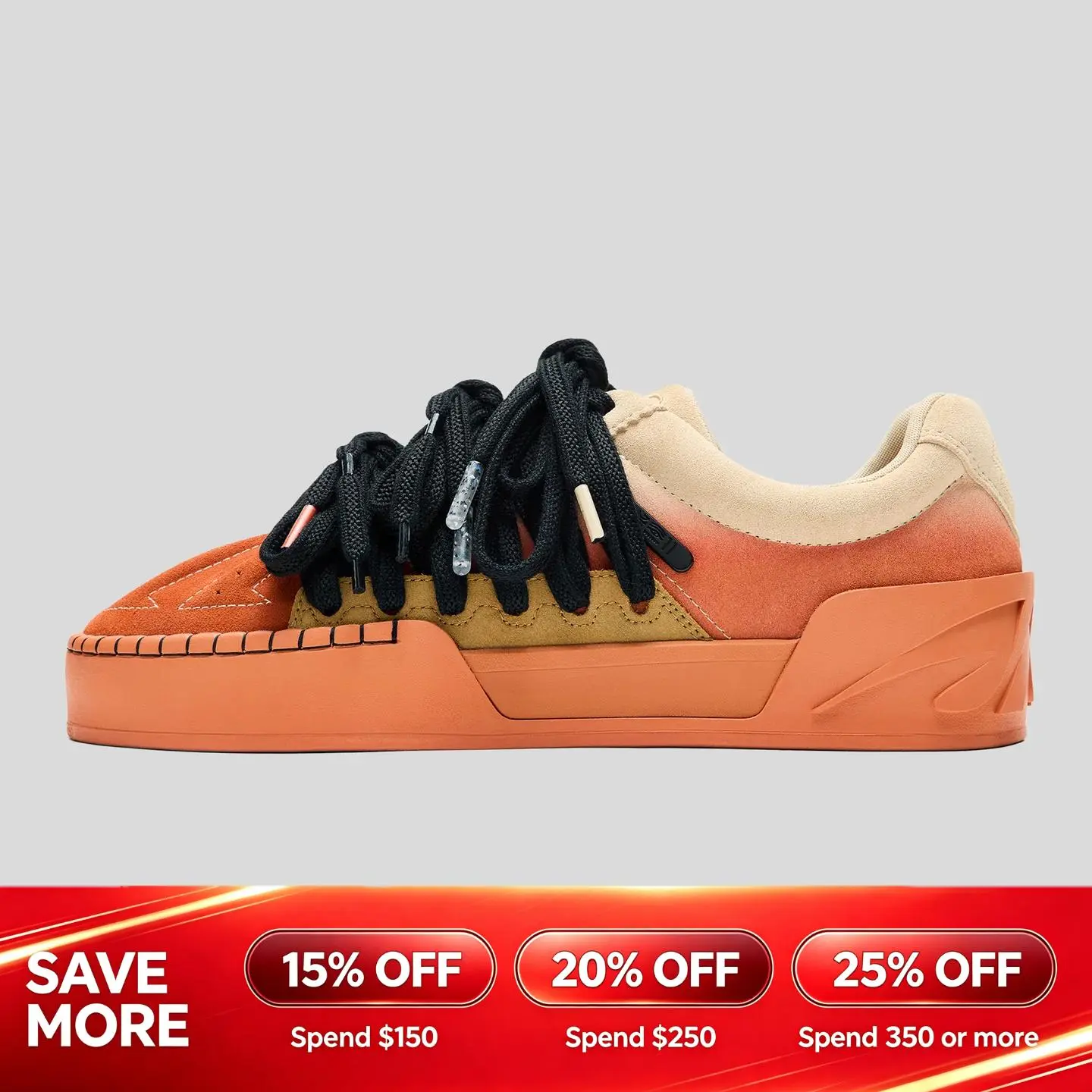 ANTA Unisex Hélà Style "Roots" Sneakers Kyrie Irving Fashionable Trendy Daily Shoes ANTA Unisex Hélà Style "Roots" Sneakers Kyrie Irving Fashionable Trendy Daily Shoes