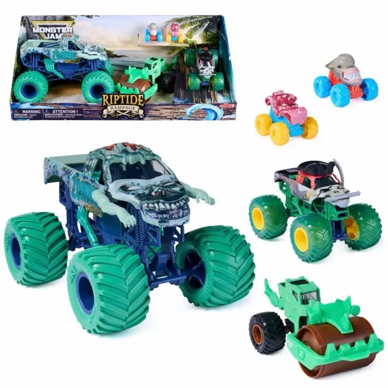 Monster Jam Riptide Rampage Monster Truck Set New