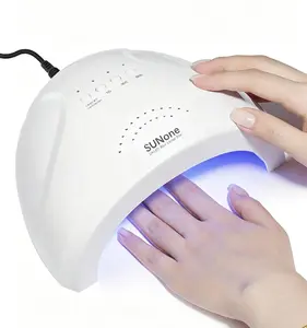 UV LED Nail Lamp, Nail Dryer for Gel Polish, Gel Nail Lamp Led Nail Light for Gel Nails with Automatic Sensor & 3 Timers Drying(5/30/60S), Rechargeable UV Light, Nail Art Tool and Accessories for Salon & Home Use