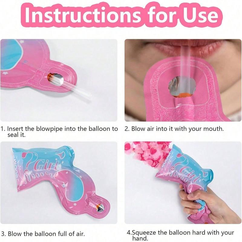 Confetti Spray Gun, Colorful Gender Reveal Confetti Spray Gun, Creative Handheld Prediction Gender Reveal Party Supplies, Festival Party Supplies