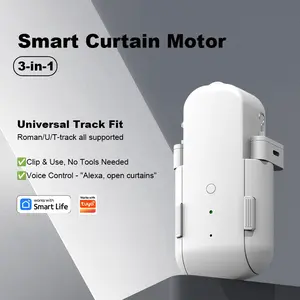 Smart Curtain Motor, Automatic Dimming System, Energy-Saving Curtain Control, Easy Installation Home Automation Device