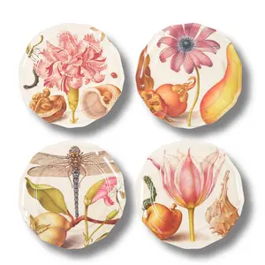 Dragonfly Side or Salad Melamine Plates - Set of Four
