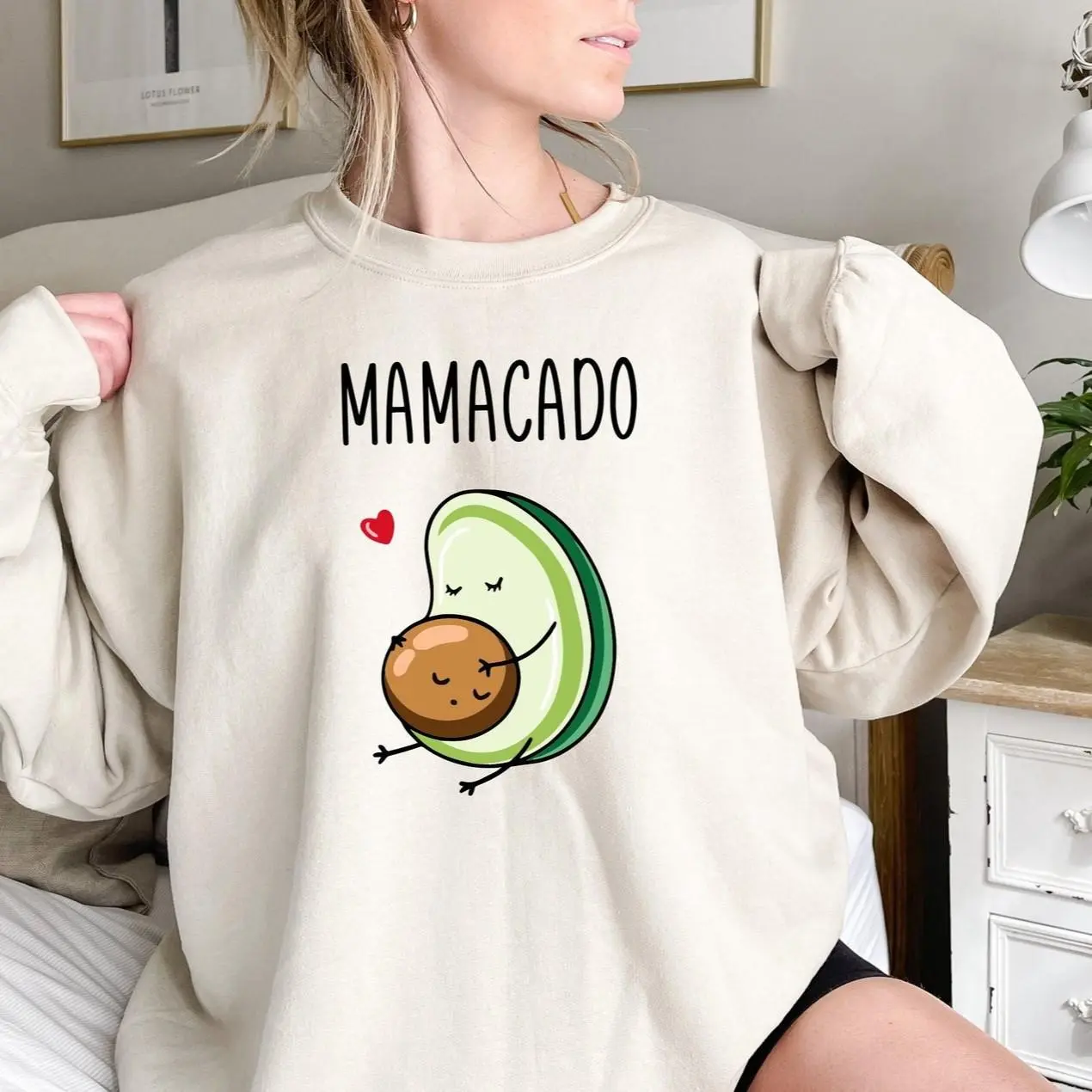 Mamacado T-Shirt, Baby Announcement Sweatshirt, New Mom Hoodie, Pregnancy Reveal Tee, Baby Shower Gift Womenswear Tops
