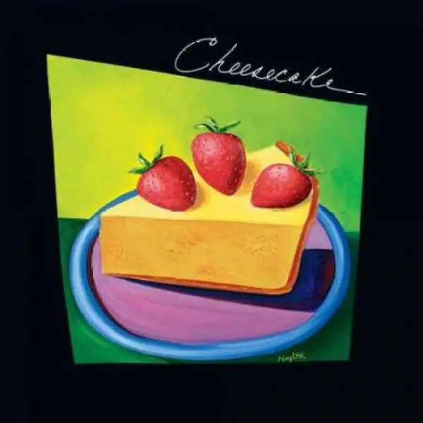 Mary Naylor Cheesecake Poster Print - 24x24 Large Food Art, Photorealism Wall Decoration for Home Office, Home Decor Posters & Prints