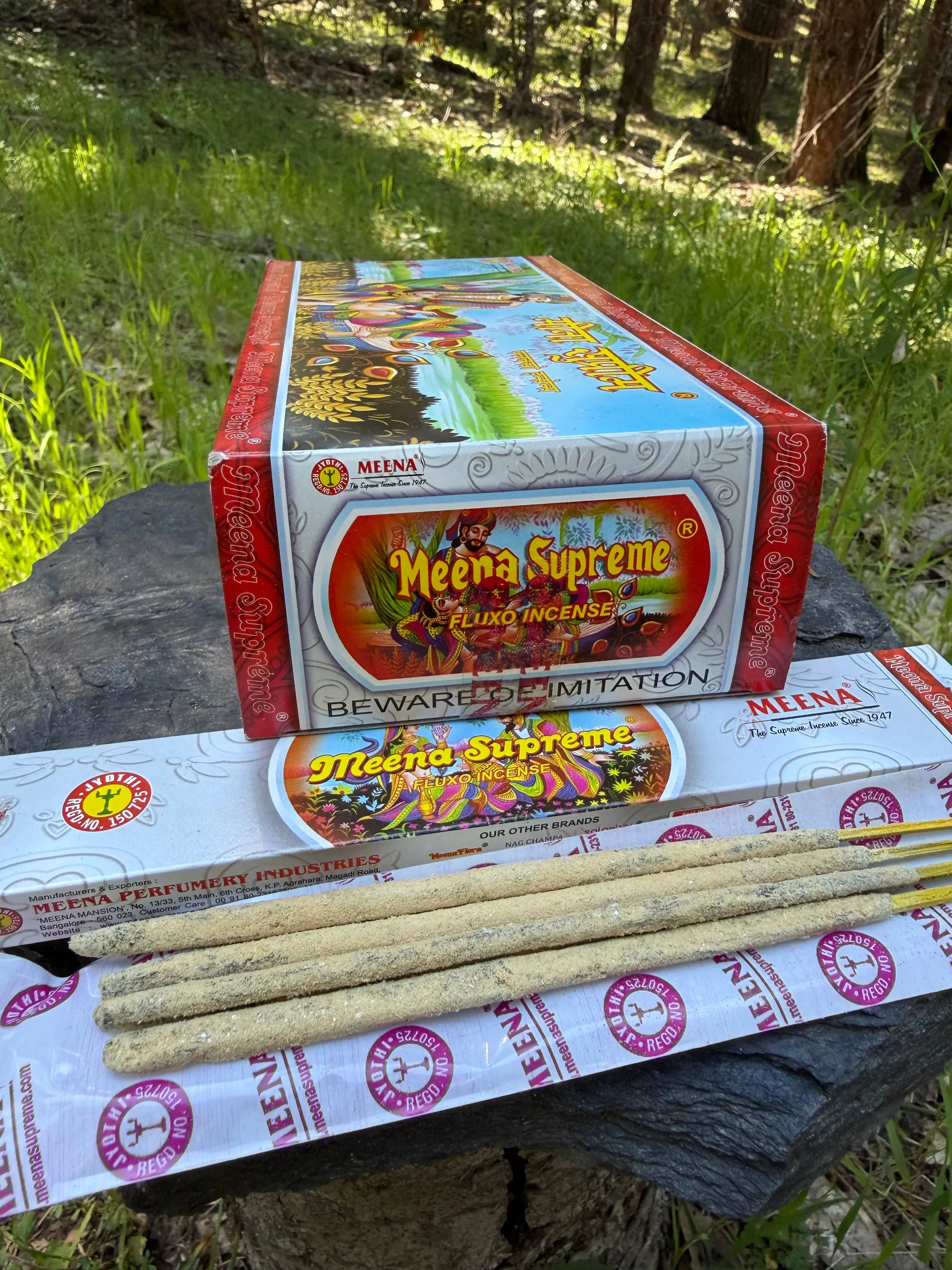 Meena Supreme Incense Sticks – Temple Grade Indian Masala Agarbatti 10g Box