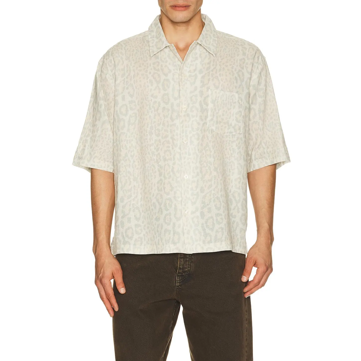 ALLSAINTS Cruz Leo Shirt in Candy Yellow