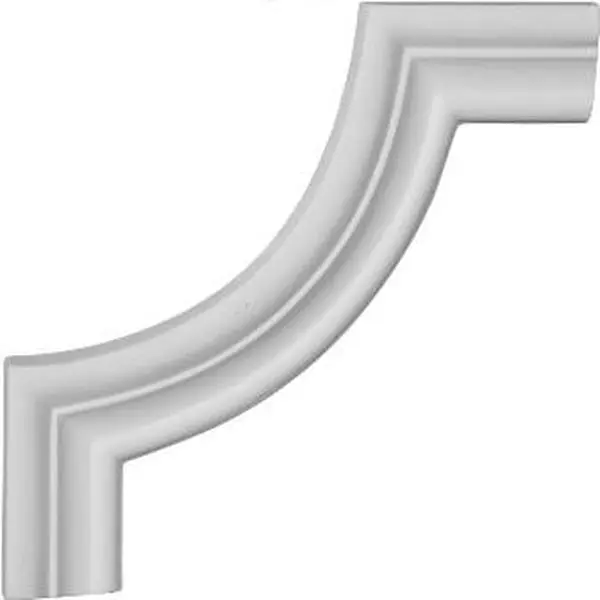 Ekena Millwork PML06X06ST Traditional Architectural Stockport Panel Moulding Corner, 6.62 In. W x 6.62 In. H, Factory Primed, Can Be Cut, Impervious to Insect Manifestations, for Interior or Exterior Use, Lightweight