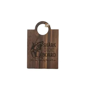 Engraved Black Walnut Cutting Board with Handle – Personalized Craftsmanship Meets Everyday Function