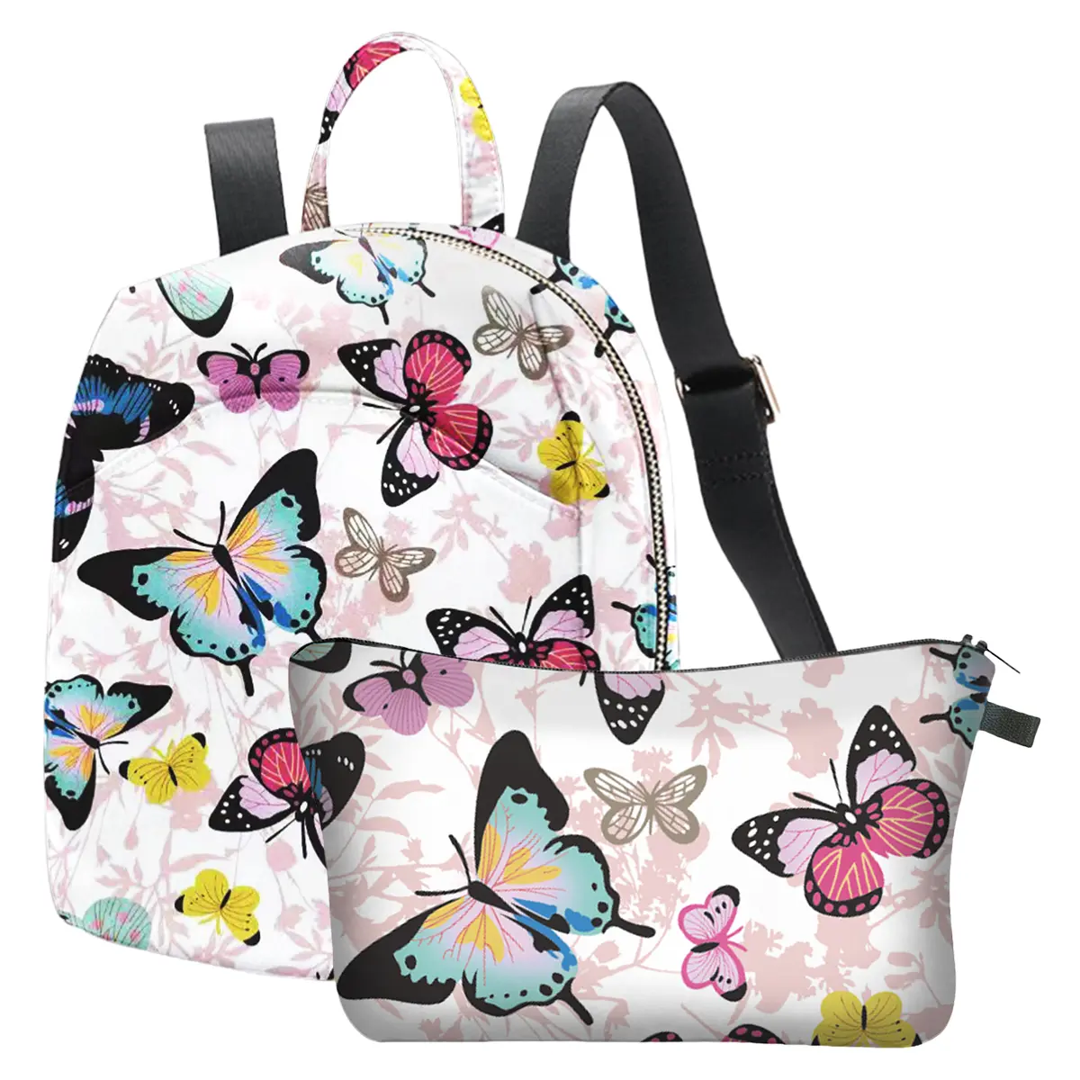 Back to school 2PCS Alikpop Mini Backpack Set For Women Small Backpack Purse For Ladies Cute Bookbag casual Travel Shoulder Bag With Charm