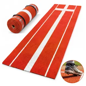 10x3ft Softball Training Mat with Durable Rubber Pitching Strip, Anti-Fade Turf & Non-Slip Foam Base, Pitching, Sliding & Fastpitch Practice for Indoor