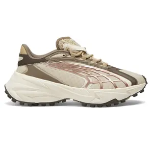 PUMA Womens Spirex Squadron Metallic Lace Up Sneakers Shoes - Brown