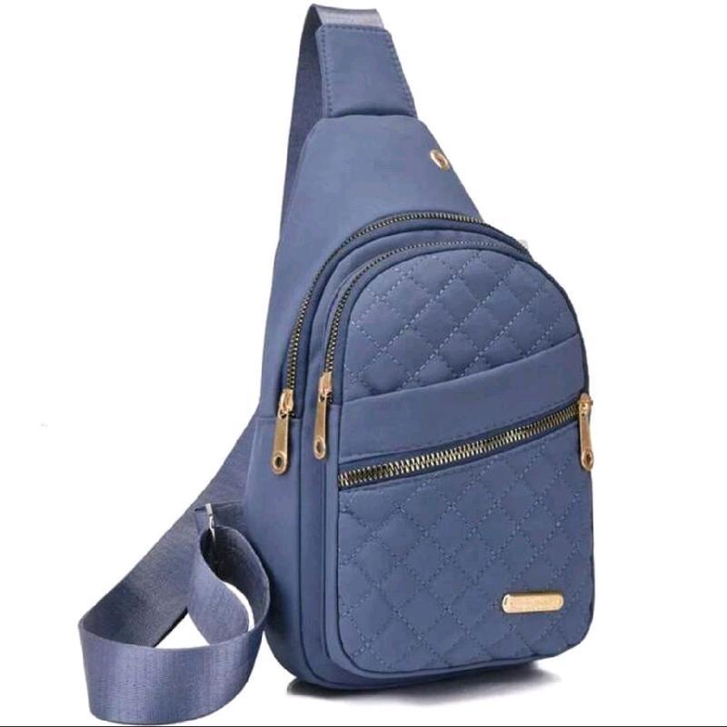 Quilted Sling Bag for Women - Lightweight & Durable Crossbody Bag in Blue Pink Yellow White & Green Colors