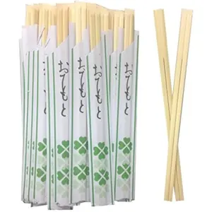 Solid No Splinter 40 pairs Individually Wrapped Disposable Wooden Chopsticks Best for Sushi & Asian Dishes