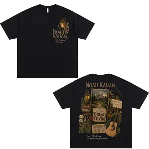Graphic Noah Kahan The Great Divide Tour Cotton T Shirt - Unisex Oversized Streetwear Concert Music Merch - Gift For Fans