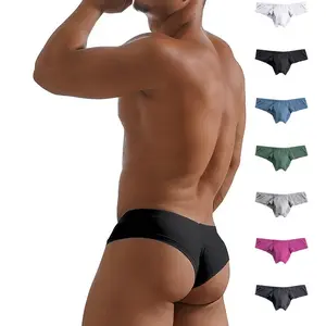 Men's Underwear Micro Modal Bikini Briefs Low Rise Half Back Coverage Silky Touch Underpants Multipack in Assorted Colors
