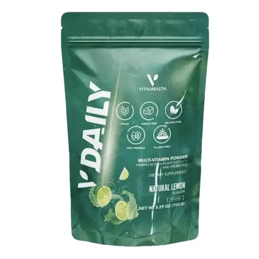 Vitaly Organic Multivitamin Powder - Natural Lemon Flavor No-Added-Sugar Dietary Supplement with Amino Acids, Plant Extracts, Probiotics for Daily Multivitamin, Minerals, Immune, Probiotic Vitamins Supplements Support, Multivitamin Vitamins Supplements
