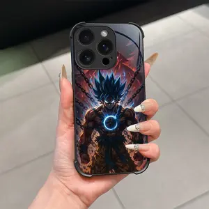 Super Saiyan Transformation Print Phone Case, Anti-Drop Scratch-Resistant Tempered Glass, Full Coverage for iPhone 17 16 15 14 13 12 11 Plus Pro Max