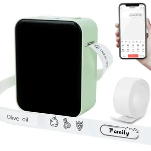Portable Bluetooth Sticker Label Maker, USB Rechargeable Multiple Fonts Easy to Operate, Compact Lightweight Home Office Organizer, High Quality Durable Clear Labels, Great for Marking Containers Files Cables Gift Students Professionals Gear