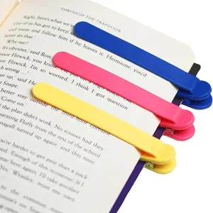 3PCS Automatic Silicone Bookmark Clips for Reading Books – Cute Smart Page Markers for Women, Men & Kids, Unique Book Accessories Gift for Book Lovers