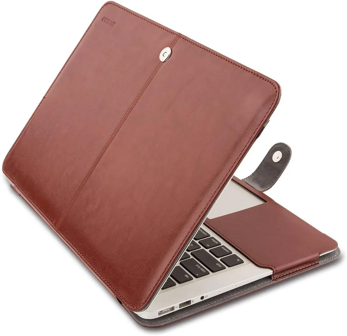MOSISO PU Leather Case Compatible with MacBook Air 11 inch Case A1370 A1465 Portfolio Protective Stand Cover Sleeve
