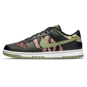 Nike Dunk Low SE 'Black Multi-Camo' Men's Classic Low-Top Sneaker with Bold Camo Design All Seasons Durable Rubber Sole