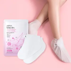 Portable Sakura Essence Moisturizing Foot Mask 40g with Niacinamide, Soothing Repair, Soften Calluses, Smooth Feet, Home Use, Foot Spa Care, Travel Size