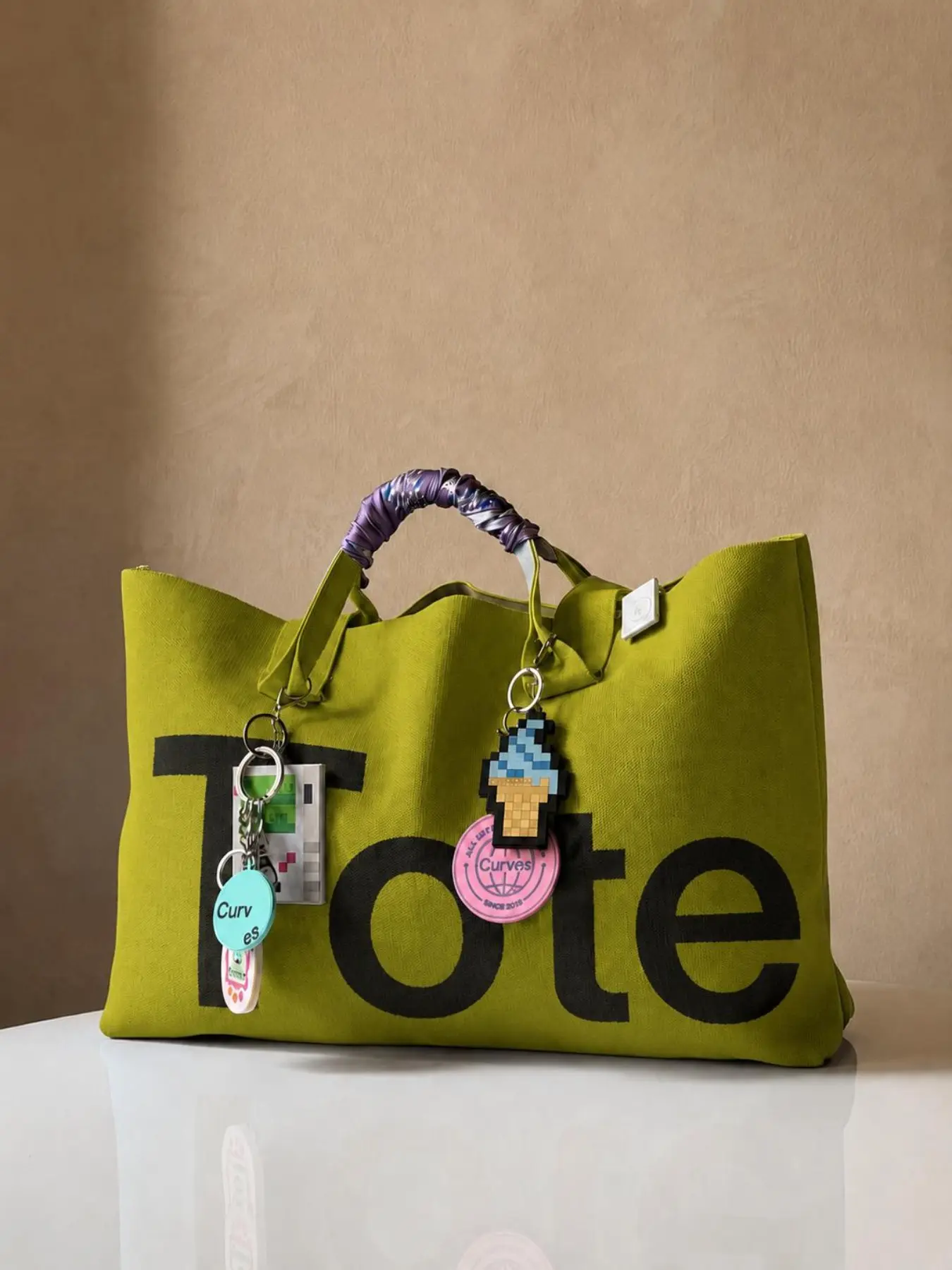 Large Capacity Letter Tote Bag, Woven Knit Shoulder Bag, Fashion Handbag, Crossbody Bag, Stylish and Practical Accessory