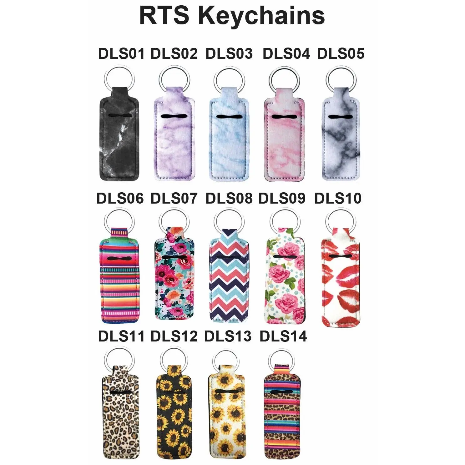Rectangular Chapstick Keychains