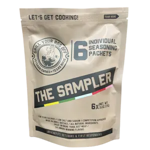 Grill Your Ass Off 6-Pack Sample Set - BBQ & Grill Seasoning Variety Pack for Beef, Chicken & Pork - The Ultimate Grilling Gift