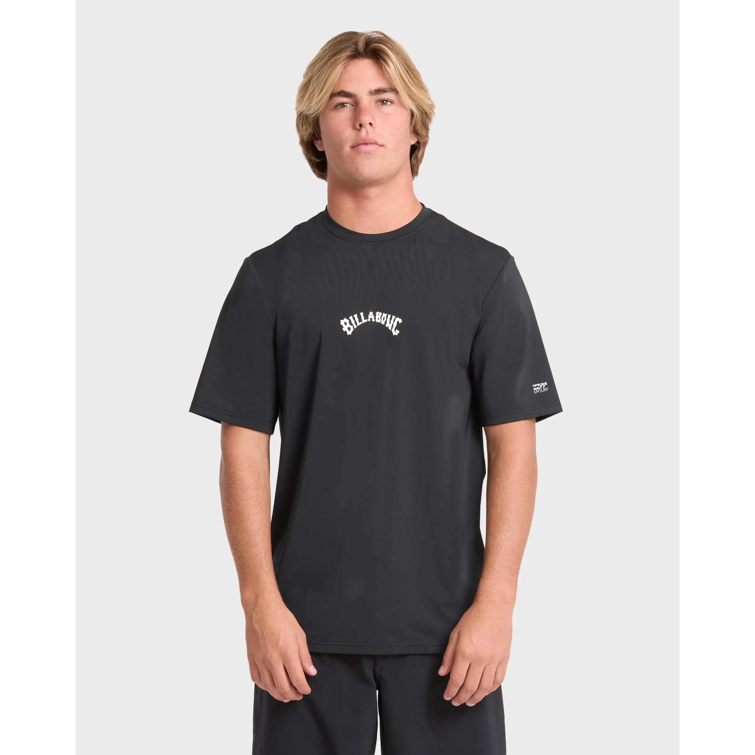 All Day Wave Loose Fit Short Sleeve Surf Tee - Black