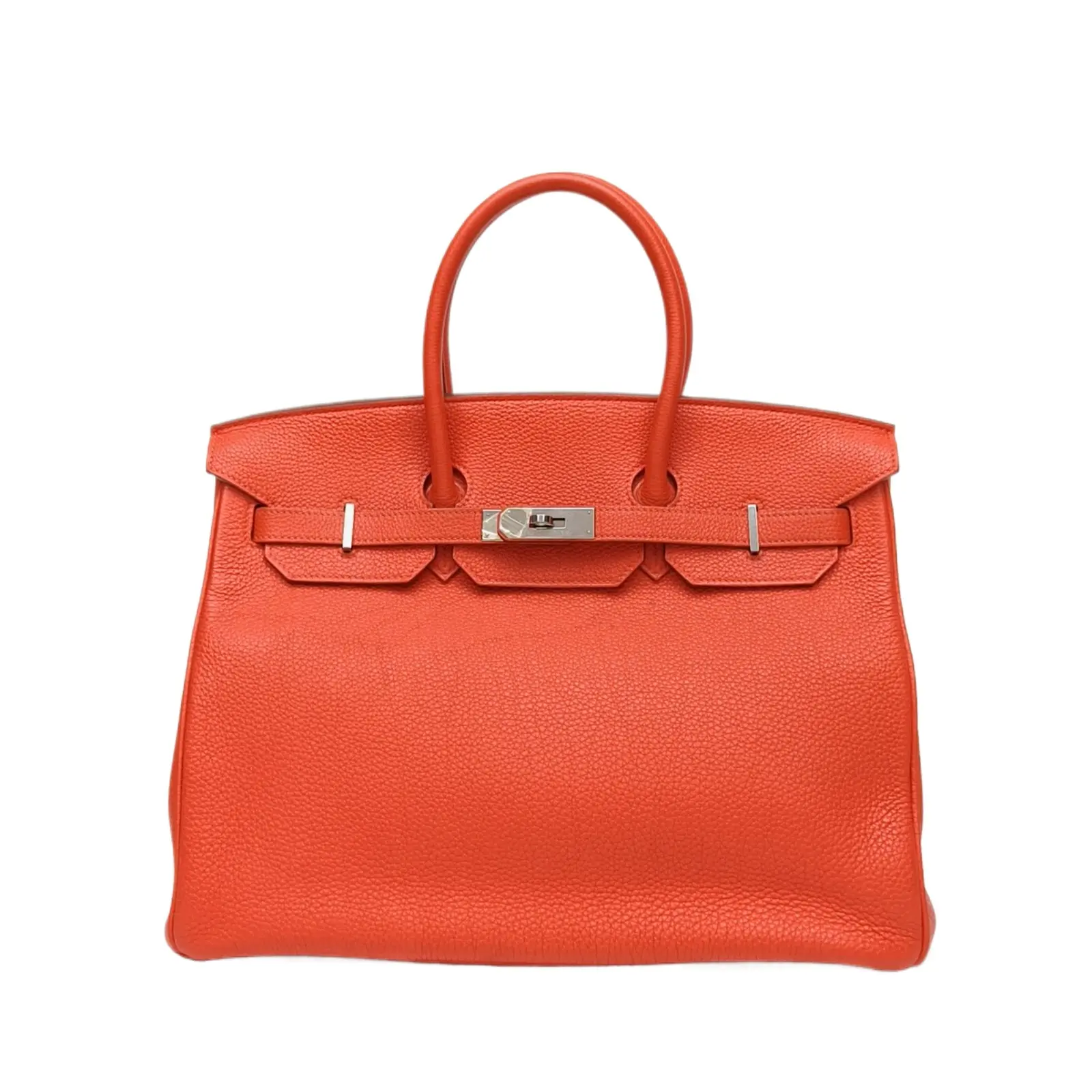 Pre-owned HERMÈS leather Tote Bags 【DIZ】 Birkin 35 Rouge Géranium(D5) Togo P226257714