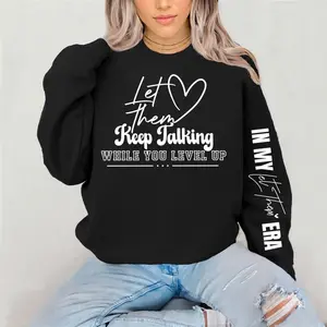 Let Them Era Crewneck Sweatshirt Gildan Everyday Style Super Soft Unisex Fit Streetwear Graphic Top warm Christmas Gift for her Womenswear Casual Printed Long Sleeve