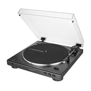 Audio-Technica AT-LP60XBT-BK Fully Automatic Wireless Belt-Drive Turntable (Black) (ATLP60XBTBK)