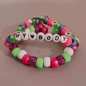 MY BODY Womens Double String Kandi Bracelet