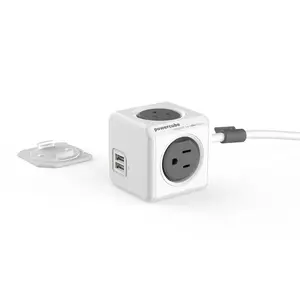 Allocacoc PowerCube® Extended USB Surge 5ft.