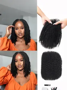 High-Quality 18-22 Inch African Curly Synthetic Hair, Soft and Bouncy, Ideal for Dreadlock Extensions, Braiding, and Styling