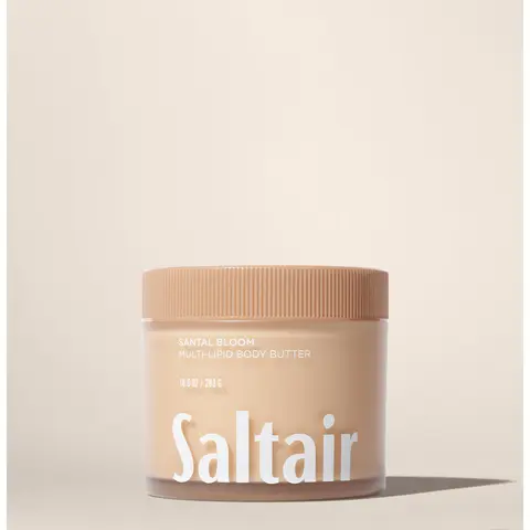 Saltair Santal Bloom Body Butter – Deep Moisture Cream with Ceramides, Coconut & Sea Buckthorn Oils – 24-Hour Hydration – 10 fl oz