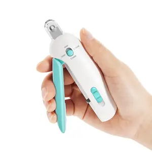 Potaroma Cat Nail Clipper 4 Adjustable Sizes with Hidden File, Safe Anti-Splash Claw Trimmer for Kittens & Cats (Blue)