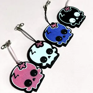 Mother's Day Gift,Cute Skull Can Tab Opener with Keychain Strap-Halloween Trick or Treat Toy Swag -3D Printed PLA Portable Accessibility Kitchen Utensils Autumn Spooky Detachable openers coke shield