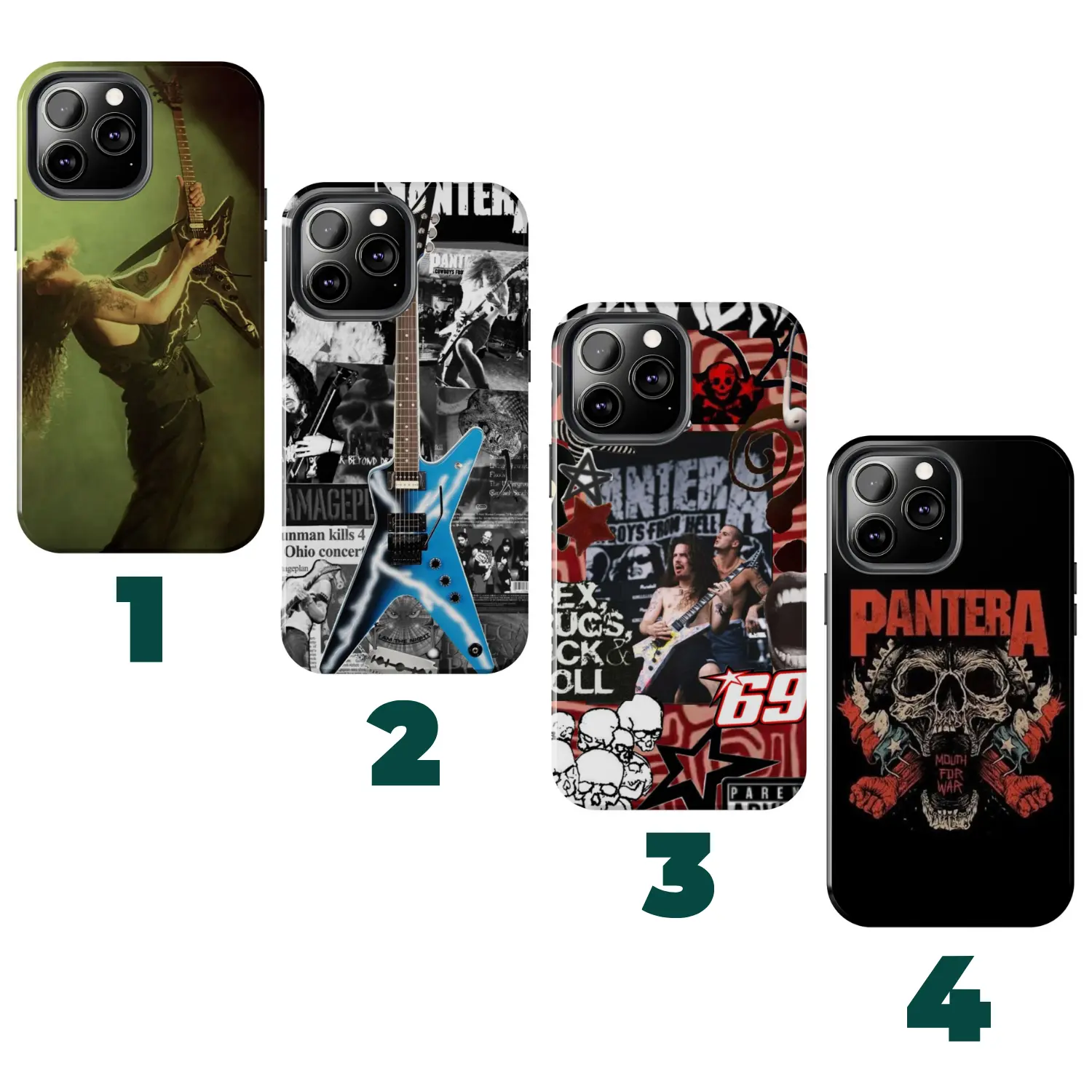 Pantera Band Phone Case V2 - 90s Metalcore Merchfor iPhone17 ProMax /16/15/14/13/12/11 Plus for Samsung phones, suitable for both men and women, - Heavy Metal Rock Phone Cover Gift - Slim Lexan Polycarbonate Plastic Cases