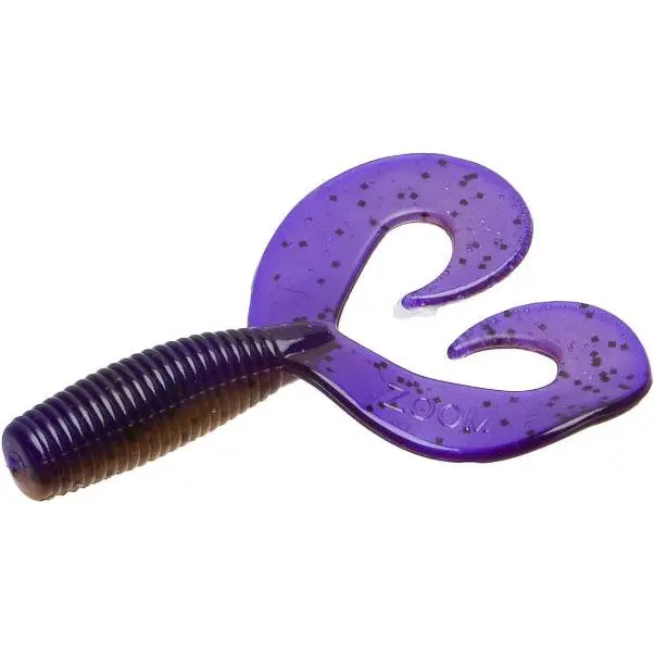 Soft Plastics Twin Tail Grub Lures, 3.5 Inch Ribbed Body Jig Trailer for All Conditions, Salt-Impregnated for Aggressive Swimming Action, Encourage Longer Strikes